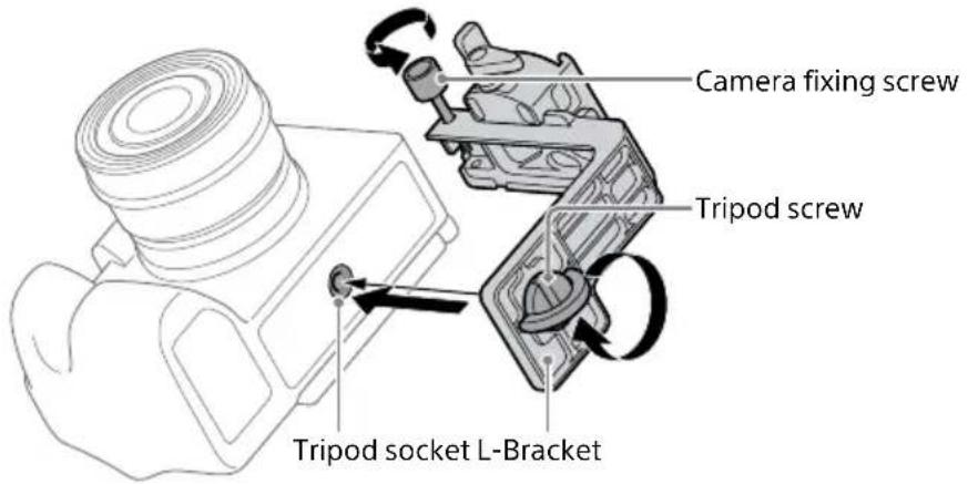 Camera fixing screw Tripod screw Tripod socket L-Bracket