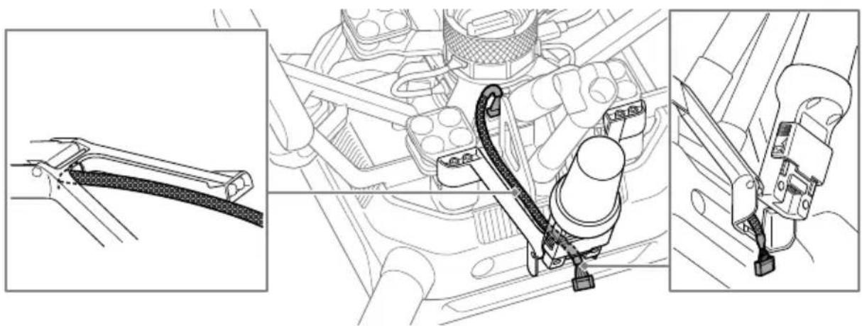 SONY RTK-1 - [7] Bringing the antenna cables out toward the antenna units for aircraft - 1