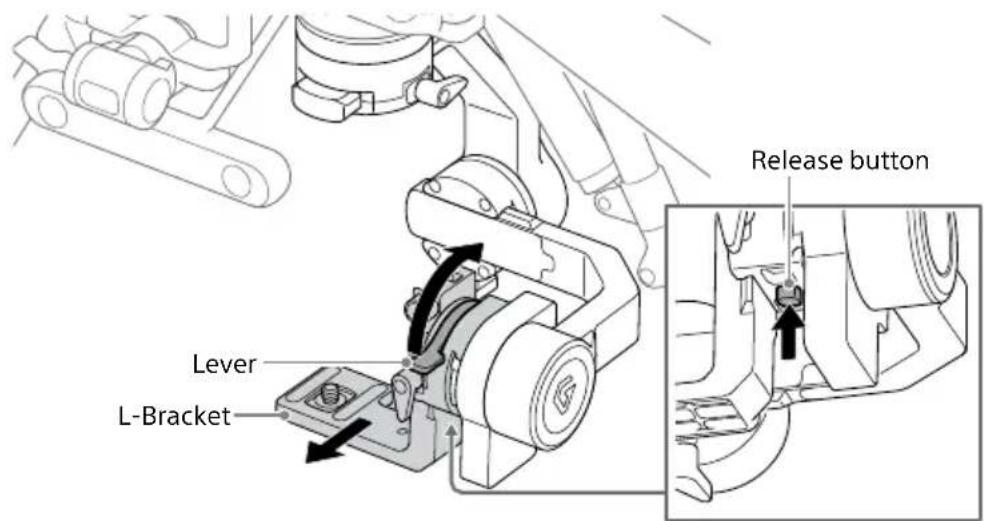 Lever L-Bracket Release button