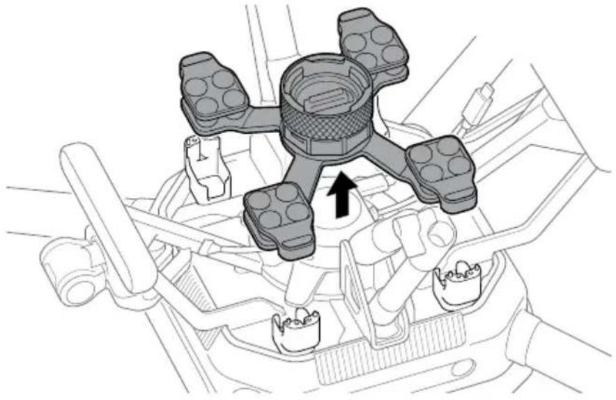 SONY RTK-1 - Remove the damping plate from the aircraft. - 1
