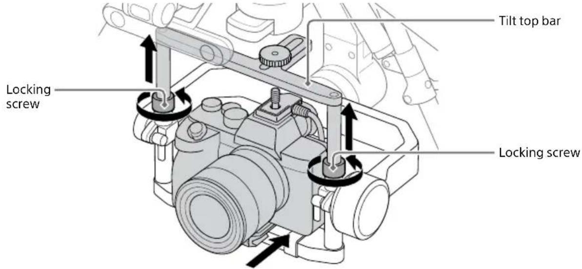 Tilt top bar Locking screw Locking screw