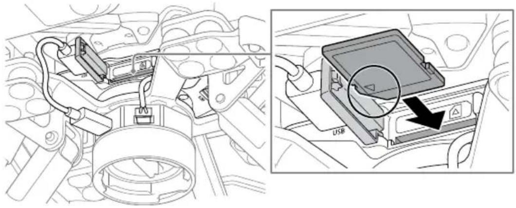 SONY RTK-1 - Open the SD memory card slot cover and insert an SD memory card. - 1