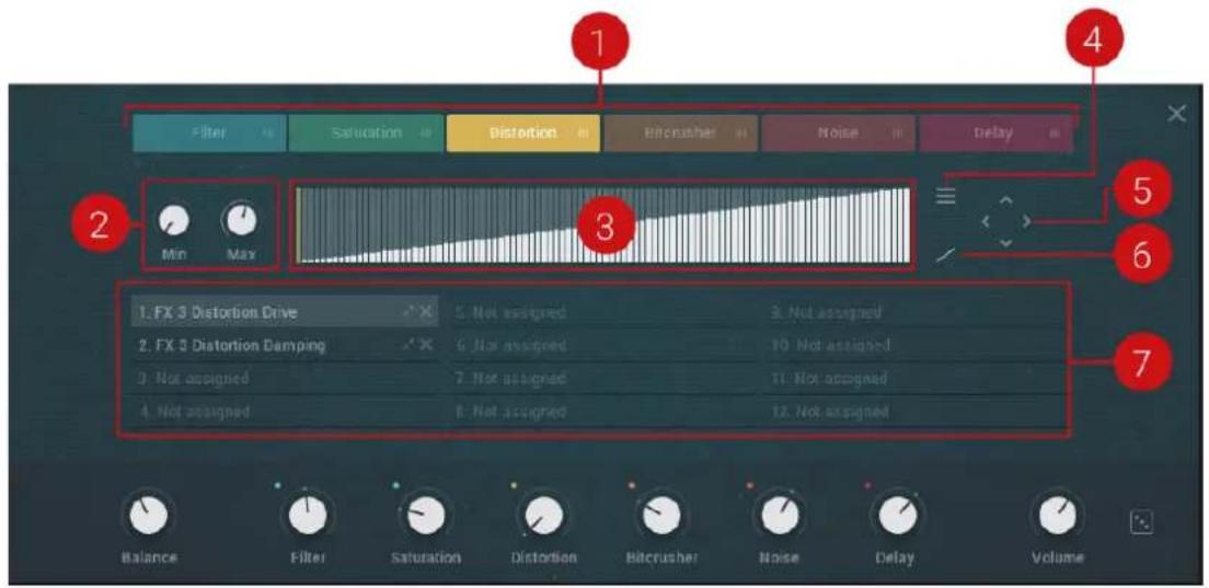 NATIVE INSTRUMENTS LO-FI GLOW - Overview of the Macros View - 1