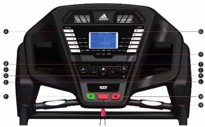 ADIDAS T-16 - TREADMILL T-16 CONSOLE GUIDE - 3