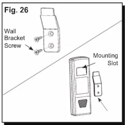 Fig. 26 Wall Bracket Screw Mounting Slot