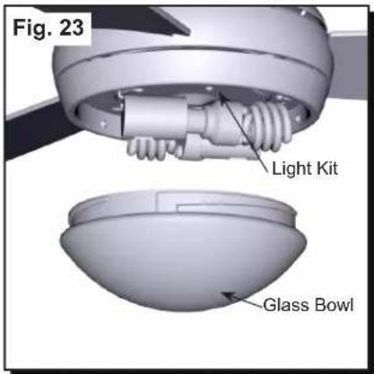 Fig. 23 Light Kit Glass Bowl