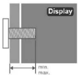 Display min. max.