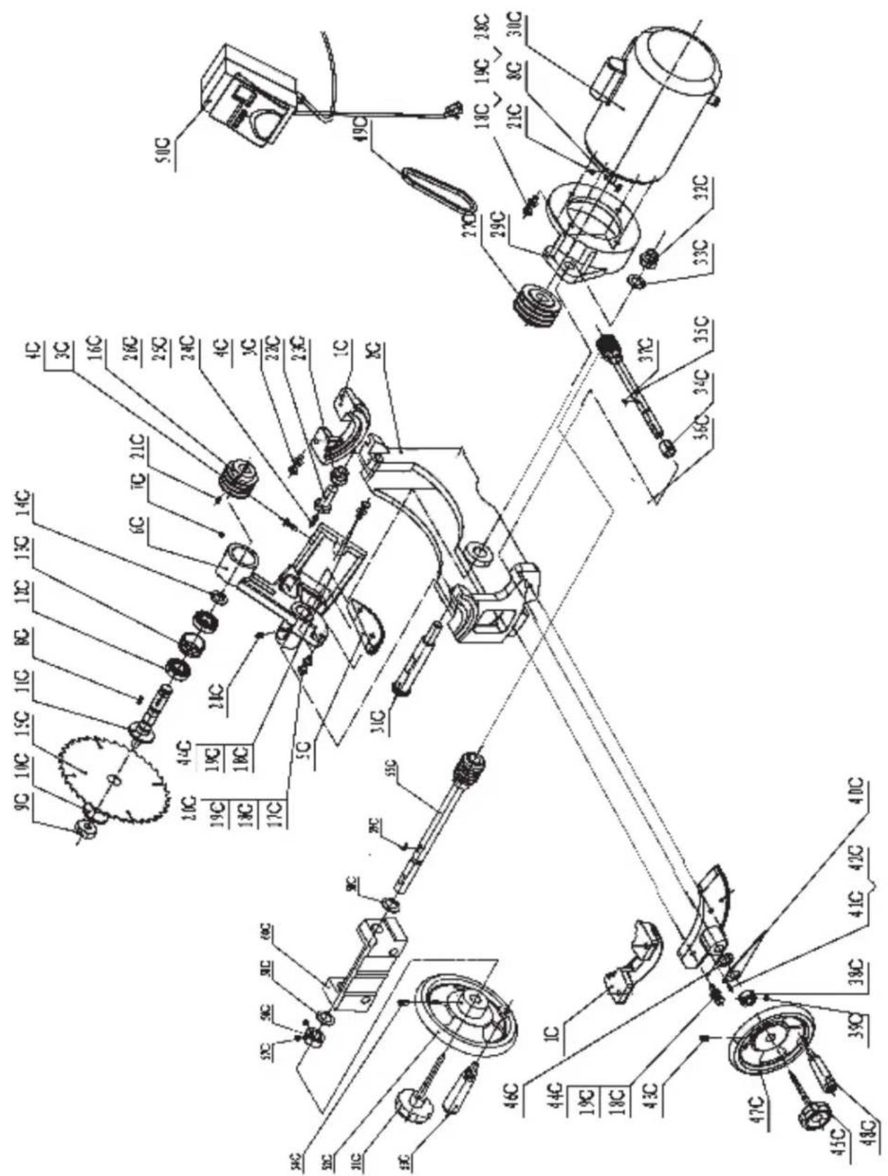 RIKON 10-110 - Parts Diagram - 1