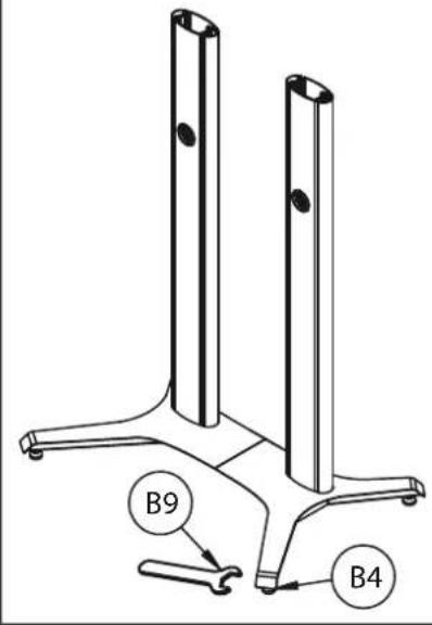 B-Tech BT8709 - ATTACH COLUMNS TO BASE - 3