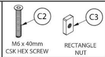 B-Tech BT8709 - ATTACH MOUNTING BRACKETS TO COLUMNS - 1