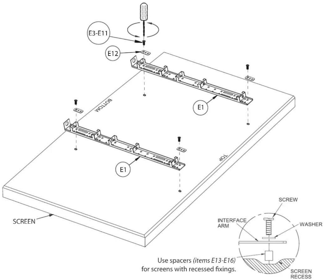 B-Tech BT8709 - HOOK RAILS ONTO MOUNTING BRACKETS - 5