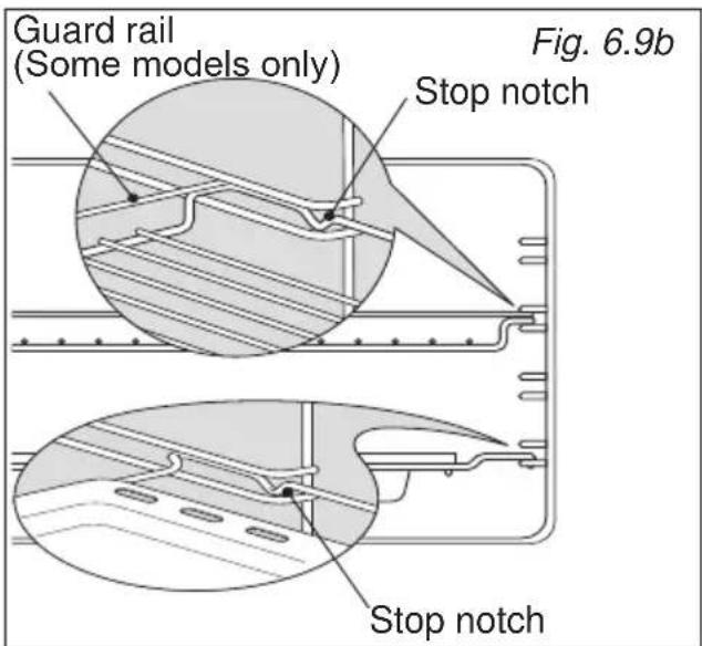 Guard rail (Some models only) Stop notch Fig. 6.9b Stop notch