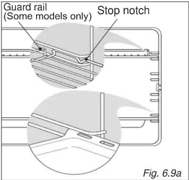 Guard rail (Some models only) Stop notch Fig. 6.9a