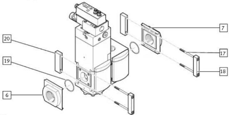Festo PAML-CP-90-HP3-G12 - Mounting the connecting plates PAML-CP - 2