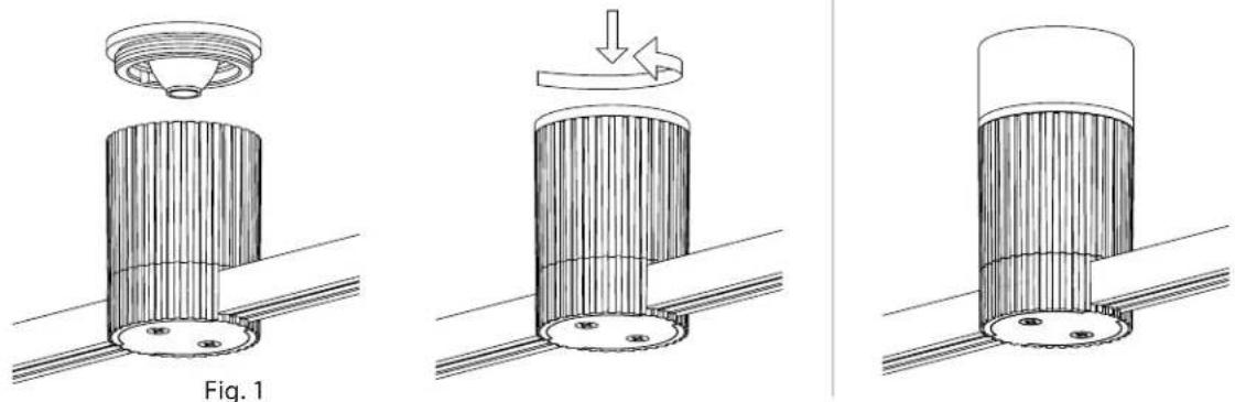 Sonneman Suspenders SLS0157 - Connecting a Trim to a Cylinder Light Engine: - 1