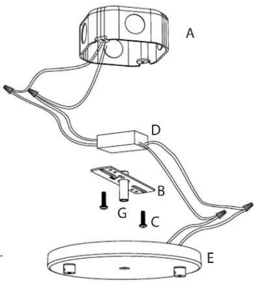 Sonneman Suspenders SLS0157 - Shallow Power Feed Installation: - 1