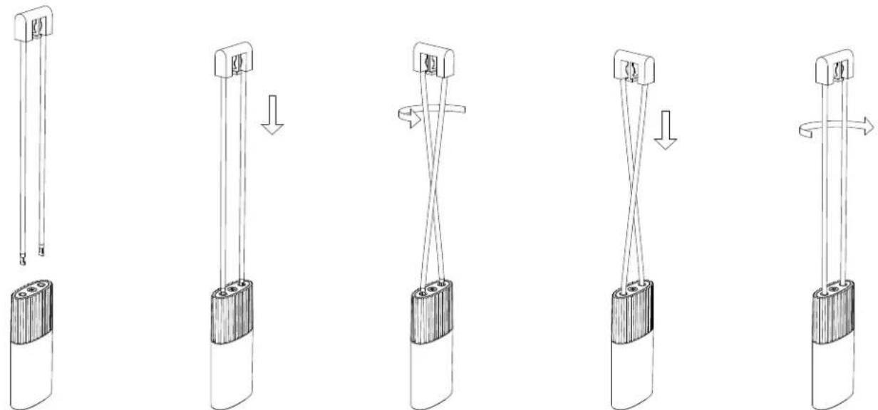 Sonneman Suspenders SLS0157 - Connecting a Luminaire Hanger to a Power Bar (Fig. 1): - 2