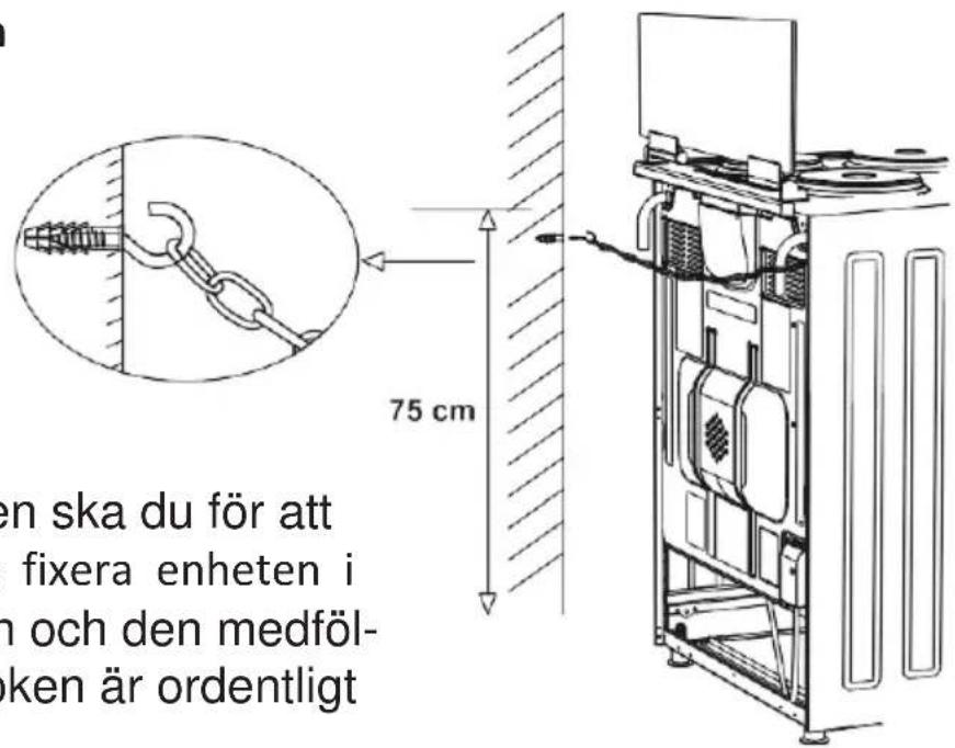 En ska du för att fixera enheten i n och den medföljande är ordentligt