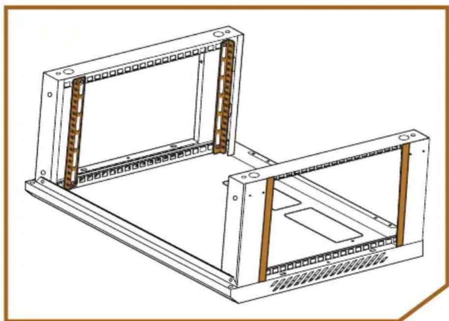 Auray SVRK-9U-S - Assembling the Rack - 6