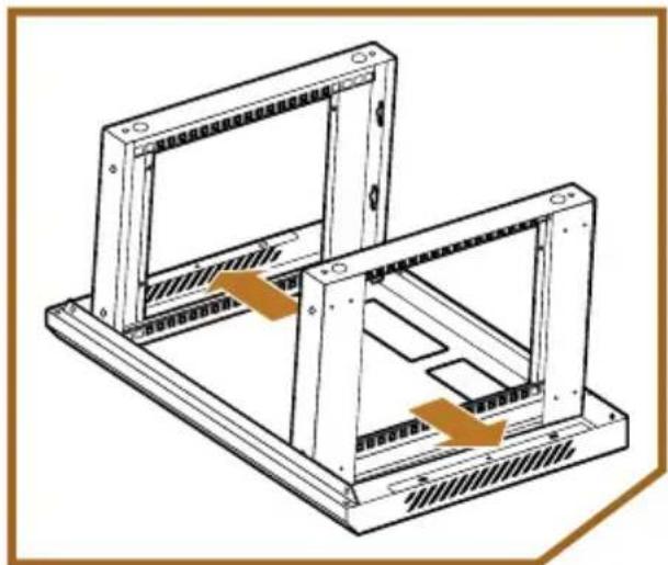 Auray SVRK-9U-S - Assembling the Rack - 2