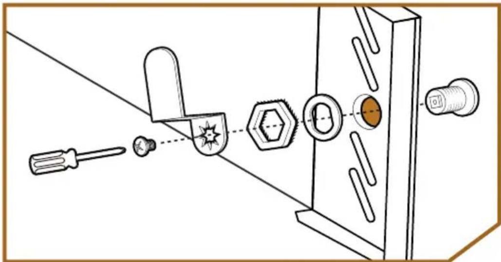 Auray SVRK-9U-S - Installing the Door Lock - 1