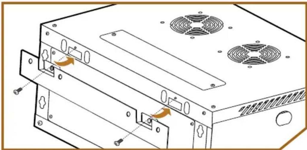 Auray SVRK-9U-S - Attaching the Mounting Bracket - 1