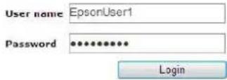 EPSON PP-100N - Enter the user name and password, and click [Login]. - 2