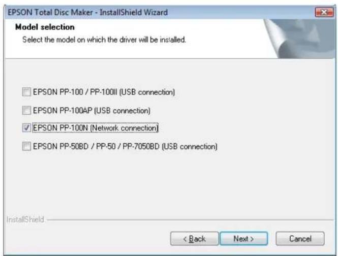 EPSON PP-100N - Verify the folder where you want to install the software, and click [Next]. To change the folder, click [Change] and specify the folder, and then click [Next]. - 2