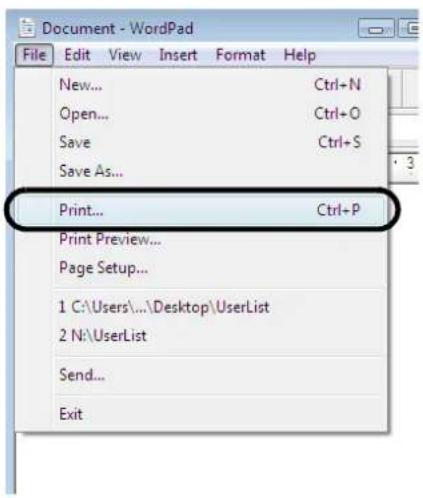 EPSON PP-100N - Click [Print] in the [File] menu. - 1