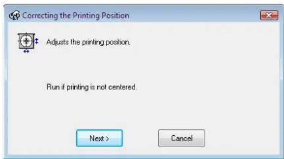 EPSON PP-100N - Correcting the printing position - 2