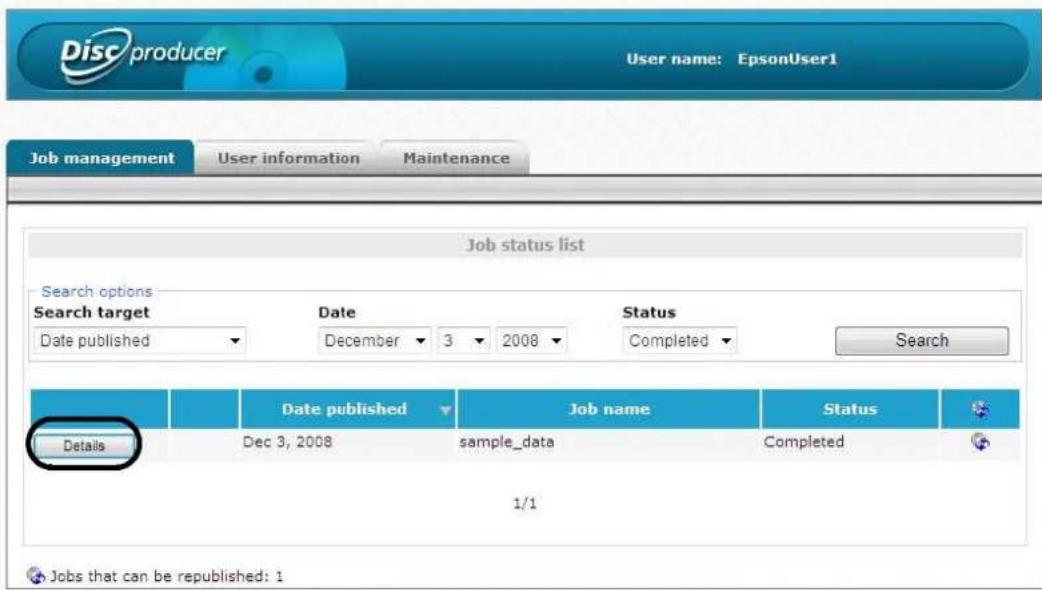 EPSON PP-100N - Click [Details]. - 1
