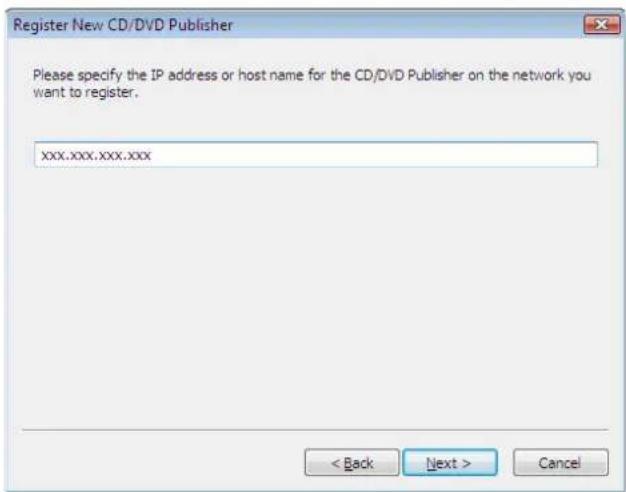 EPSON PP-100N - Enter the IP address or host name of the product to be registered, and click [Next]. - 1