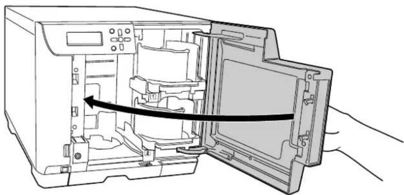 EPSON PP-100N - Closing the disc cover - 1