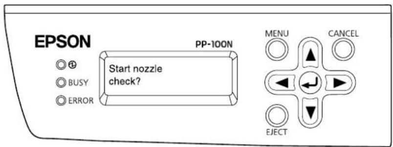 EPSON PP-100N - Running it using the control panel on the product - 3