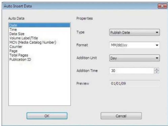 EPSON PP-100N - Set Auto Data and Properties, and click [OK]. - 1