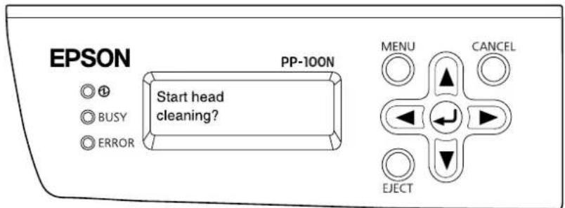 EPSON PP-100N - Running it using the control panel on the product - 3