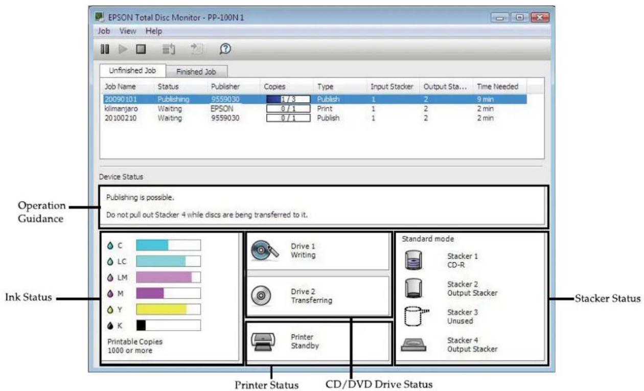 EPSON PP-100N - Checking with EPSON Total Disc Monitor - 1