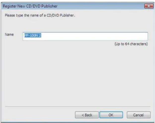 EPSON PP-100N - Enter the name into [Name] and click [OK]. - 1