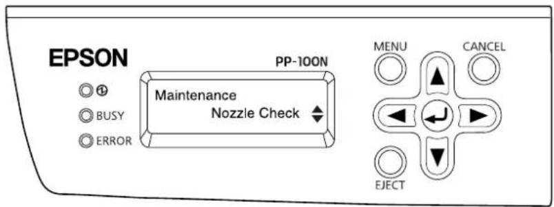 EPSON PP-100N - Running it using the control panel on the product - 2