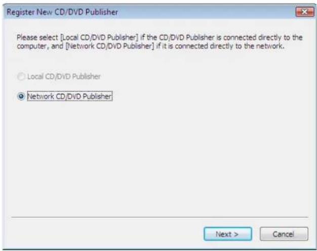 EPSON PP-100N - Select [Network CD/DVD Publisher], and click [Next]. - 1