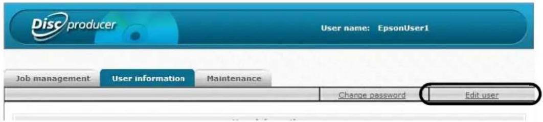 EPSON PP-100N - Changing user information - 1