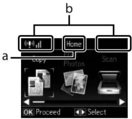 EPSON Expression Premium XP-810 - Using the LCD screen - 3
