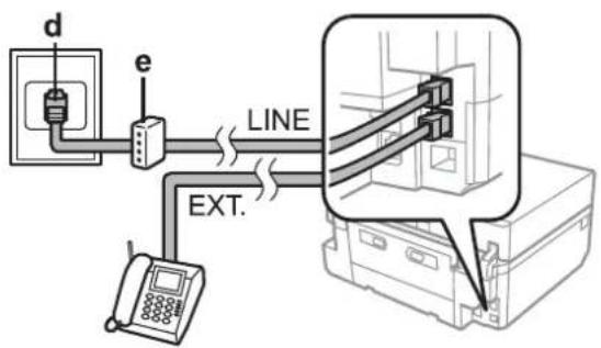 EPSON Expression Premium XP-810 - Connecting to ISDN (one phone number) - 1