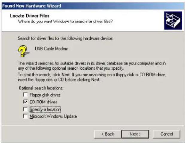 MOTOROLA SBG1000 - Setting Up a USB Driver in Windows 2000 - 3