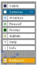 MOTOROLA SBG1000 - Gateway > LAN — dhcp server config Page - 1