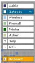 MOTOROLA SBG1000 - Gateway > LAN — dhcp reservations Page - 1