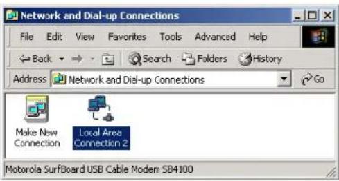 MOTOROLA SBG1000 - Configuring TCP/IP in Windows 2000 - 2