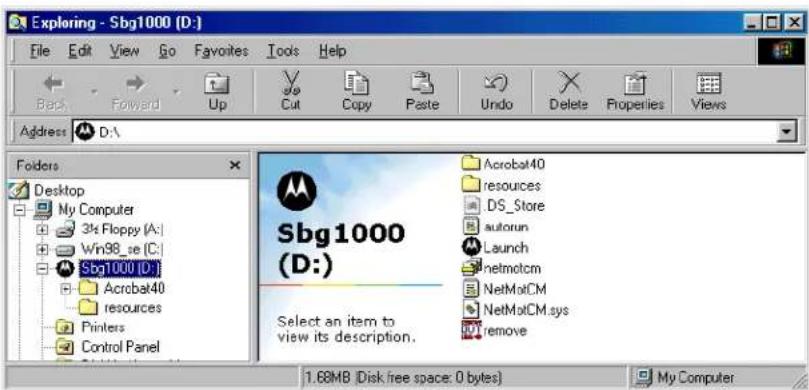 MOTOROLA SBG1000 - Removing the USB Driver from Windows 98 or Windows Me - 4