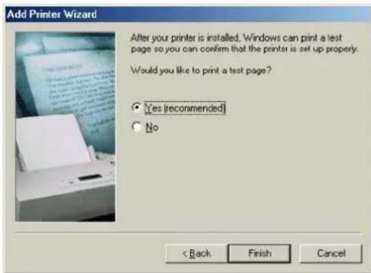 MOTOROLA SBG1000 - Click Next to accept the default printer name. - 1