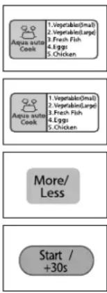 SAMSUNG CE116 - Using the Aqua Auto Cook Feature - 1
